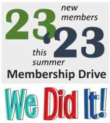 Membership Drive We Did It